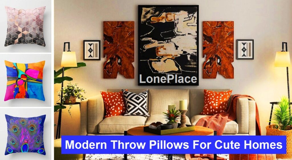 modern throw pillows for couch​ and bed