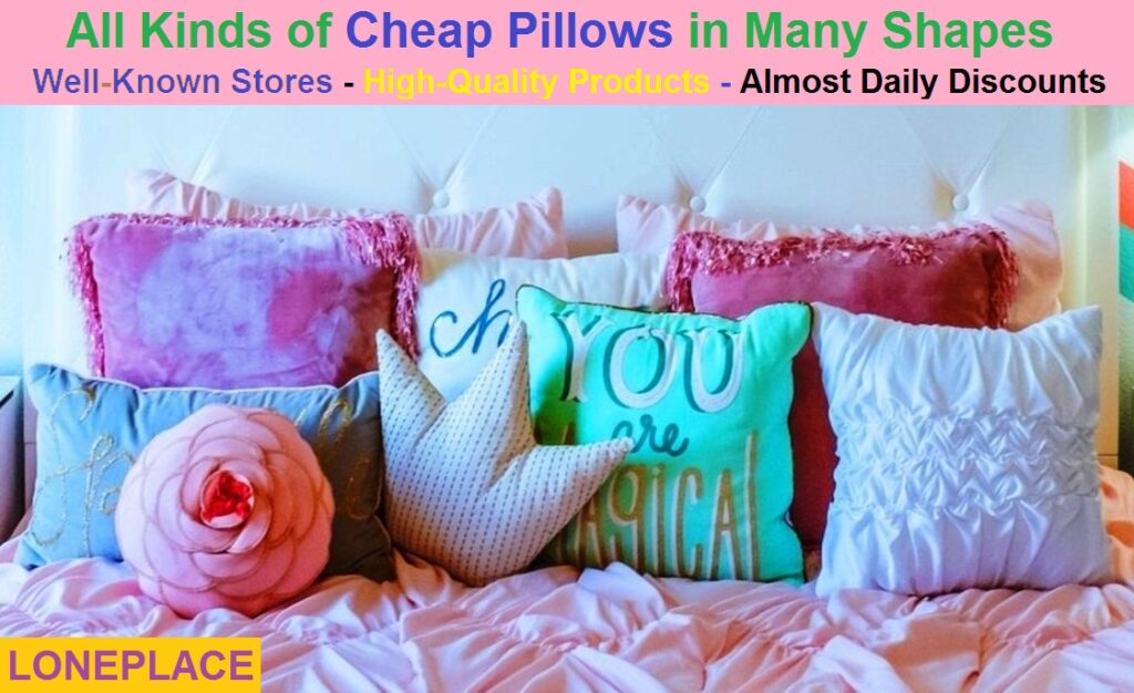 Cheap Pillows With Pillow Covers and inserts